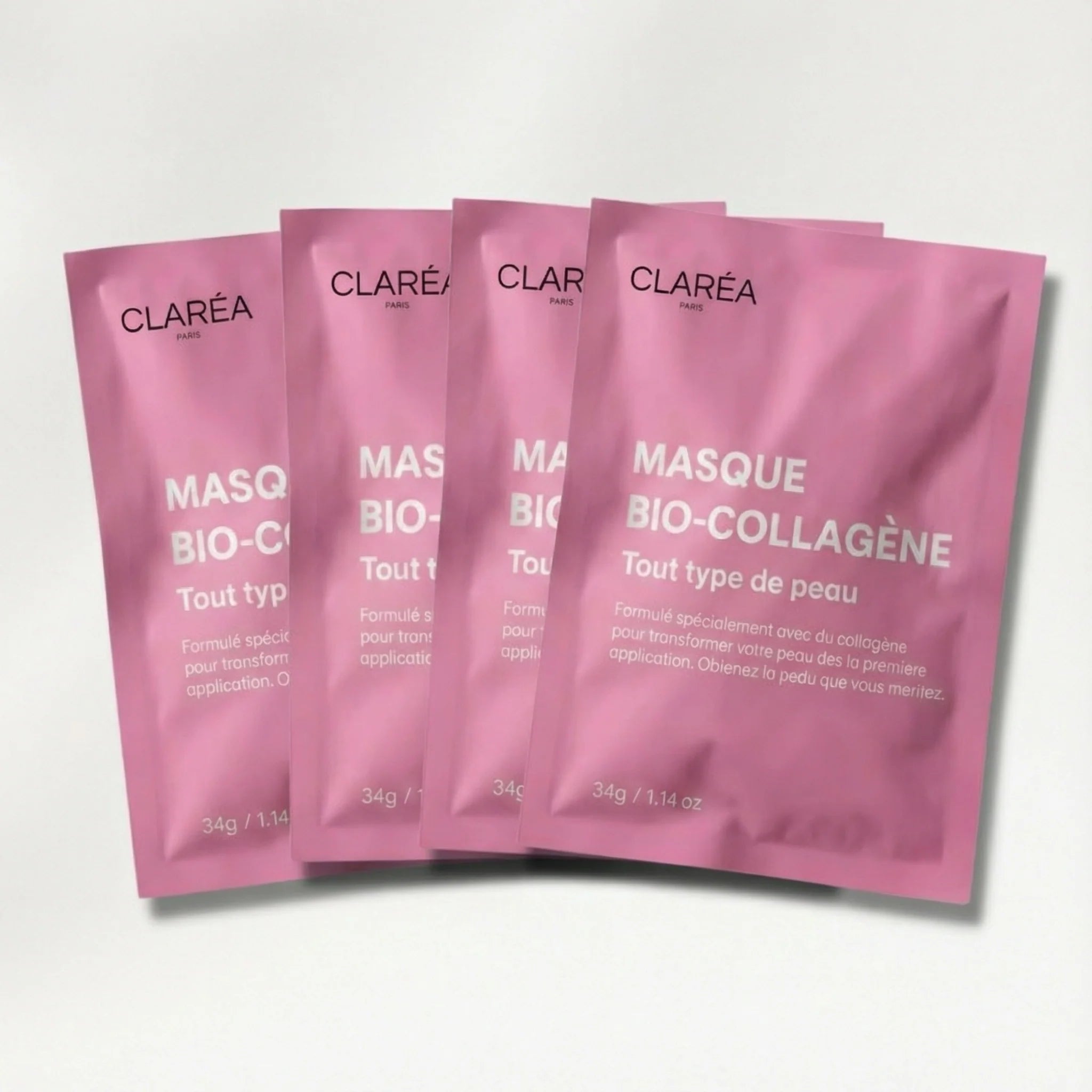 4 Mascarillas con Bio Colágeno